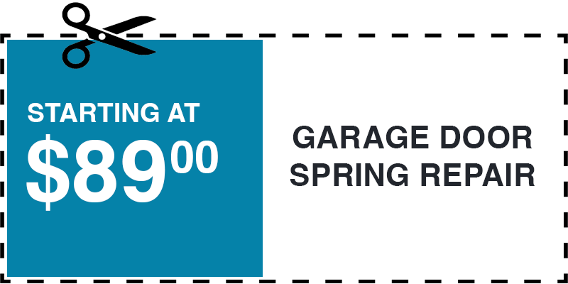 89 garage door SPRING repair Selden
